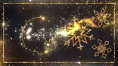 精美璀璨粒子星光圣诞新年祝福贺卡AE模板视频的预览图